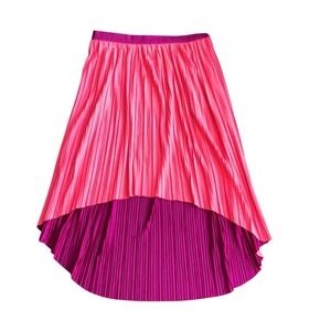 Xhilaration Reversible Hi-Low Pleated Skirt‎ Pink Fuchsia Women's Small